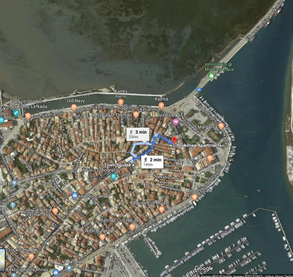 Prokimea Seaview Apartments Lefkada City ภายนอก รูปภาพ